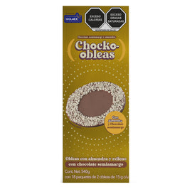 Chocko-Obleas Almendra 18x2