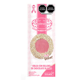 Mini Obleas Pink Velvet con Relleno de Chocolate Blanco